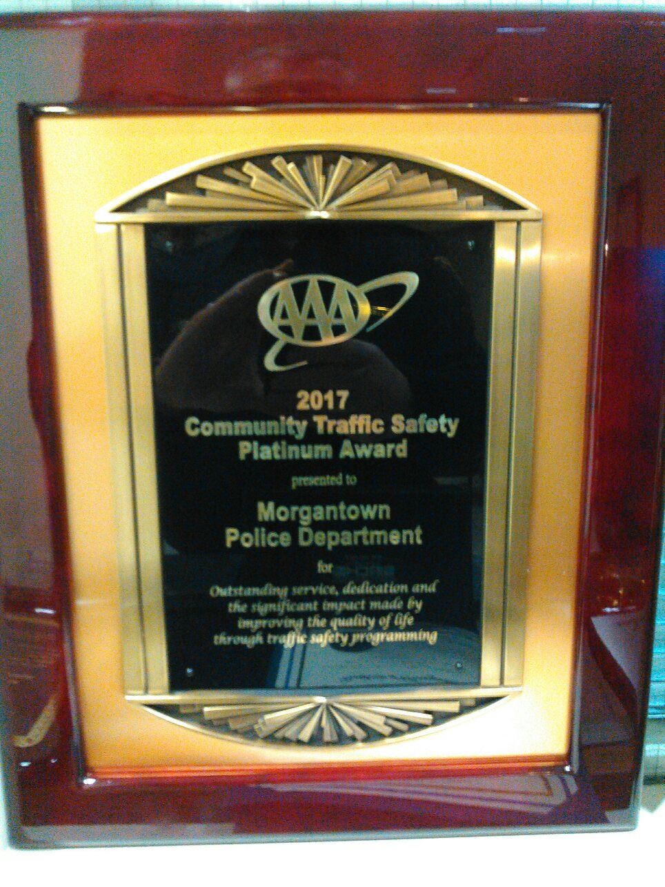 2017 AAA Community Traffic Safety Platinum Award