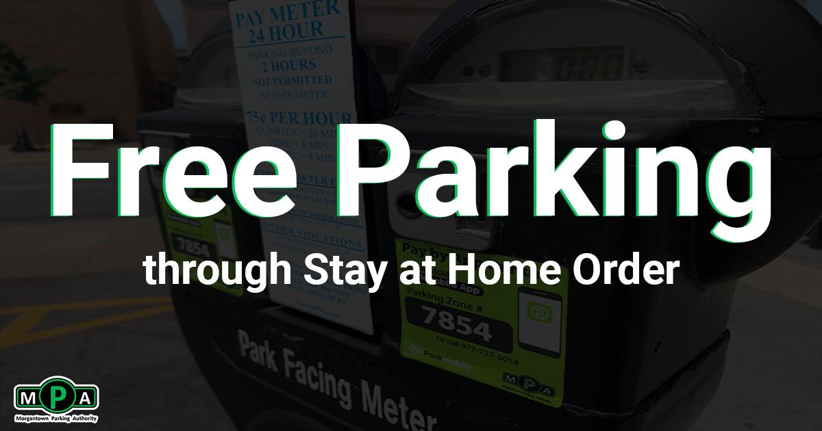 Free parking COVID-19 graphic