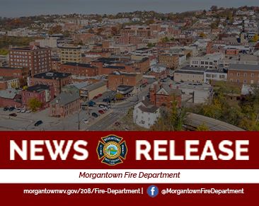 Fire Department News Release Graphic with picture of the city