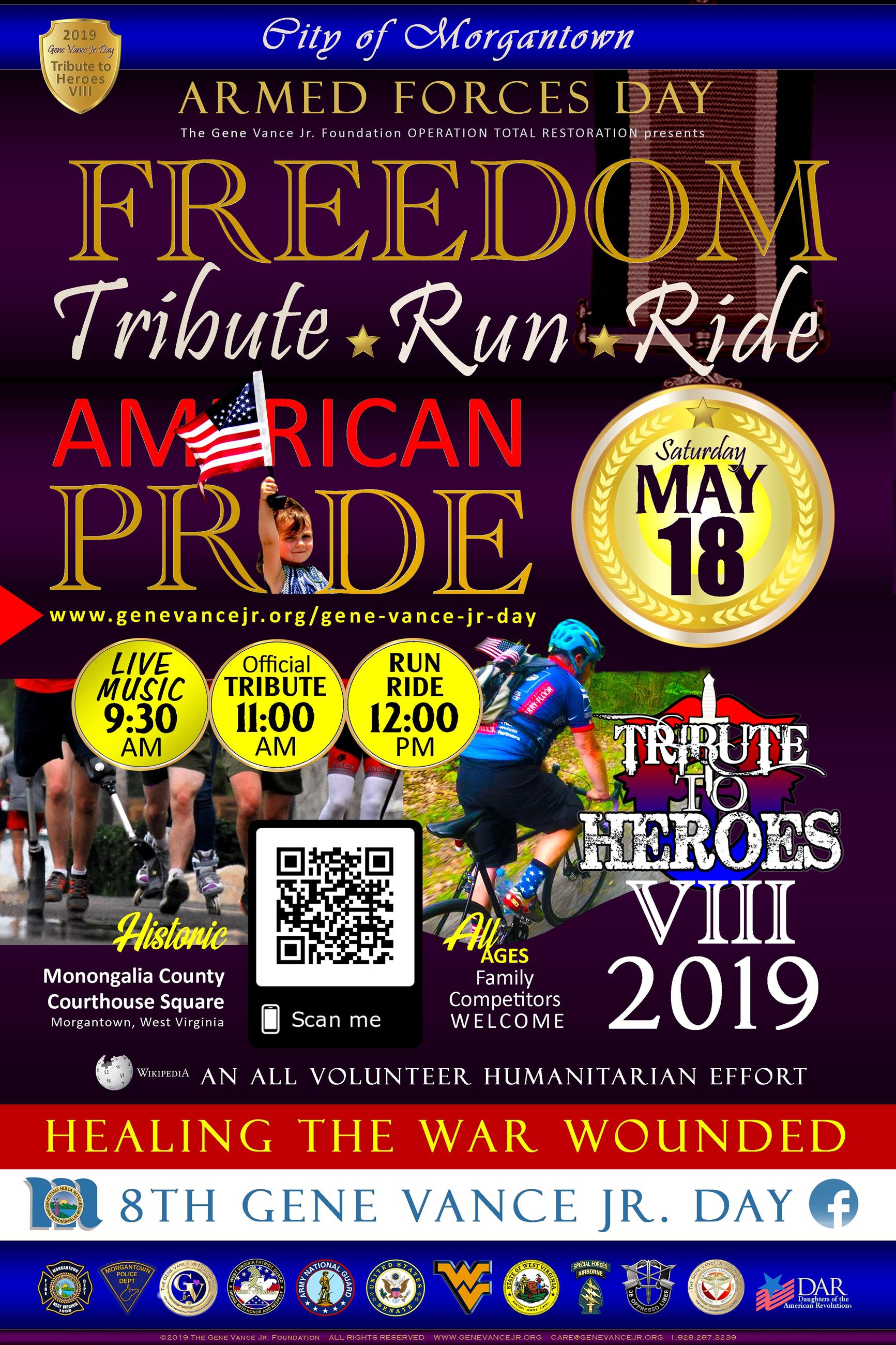 An event poster for the 2019 Gene Vance Jr. Day.