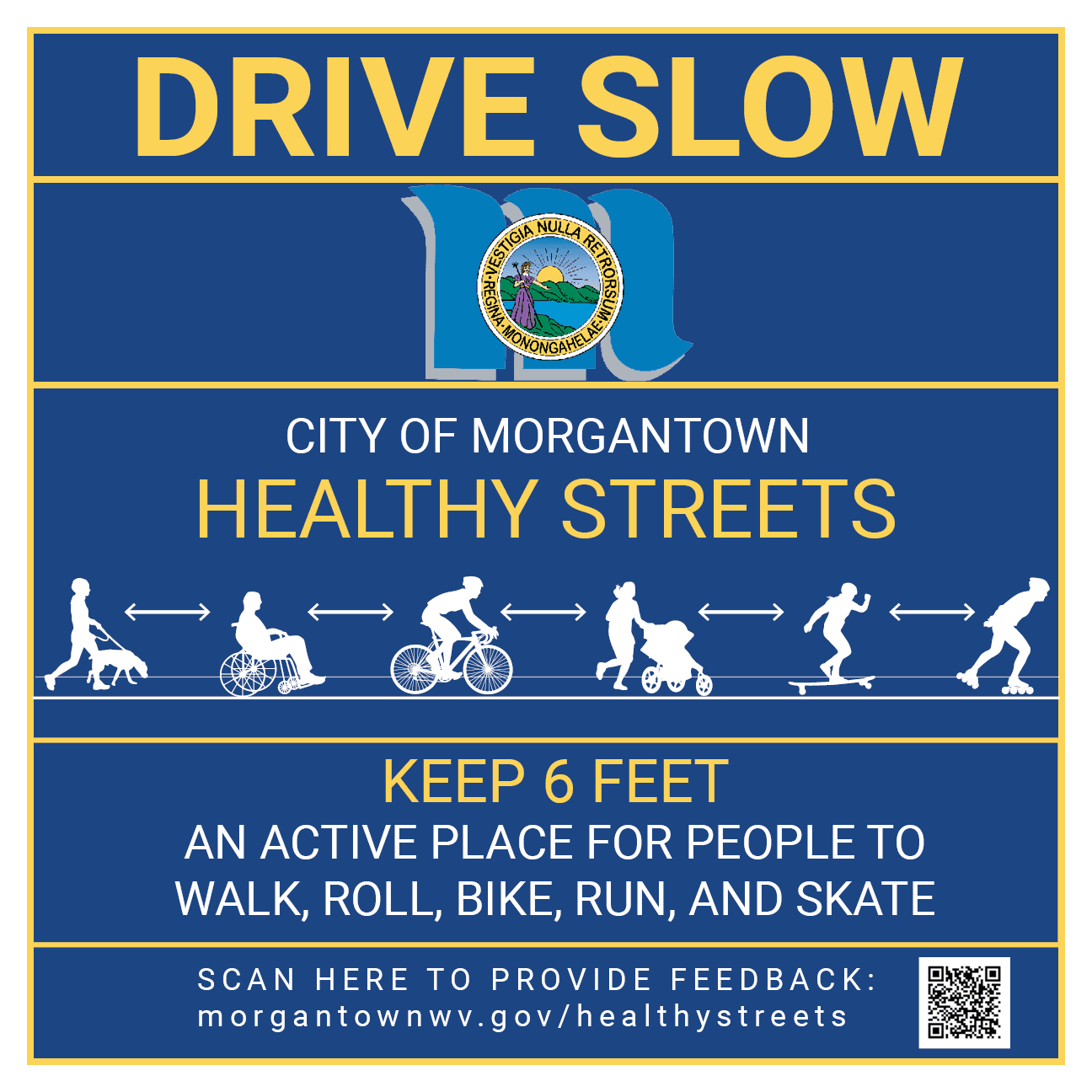 Healthy Streets Sign